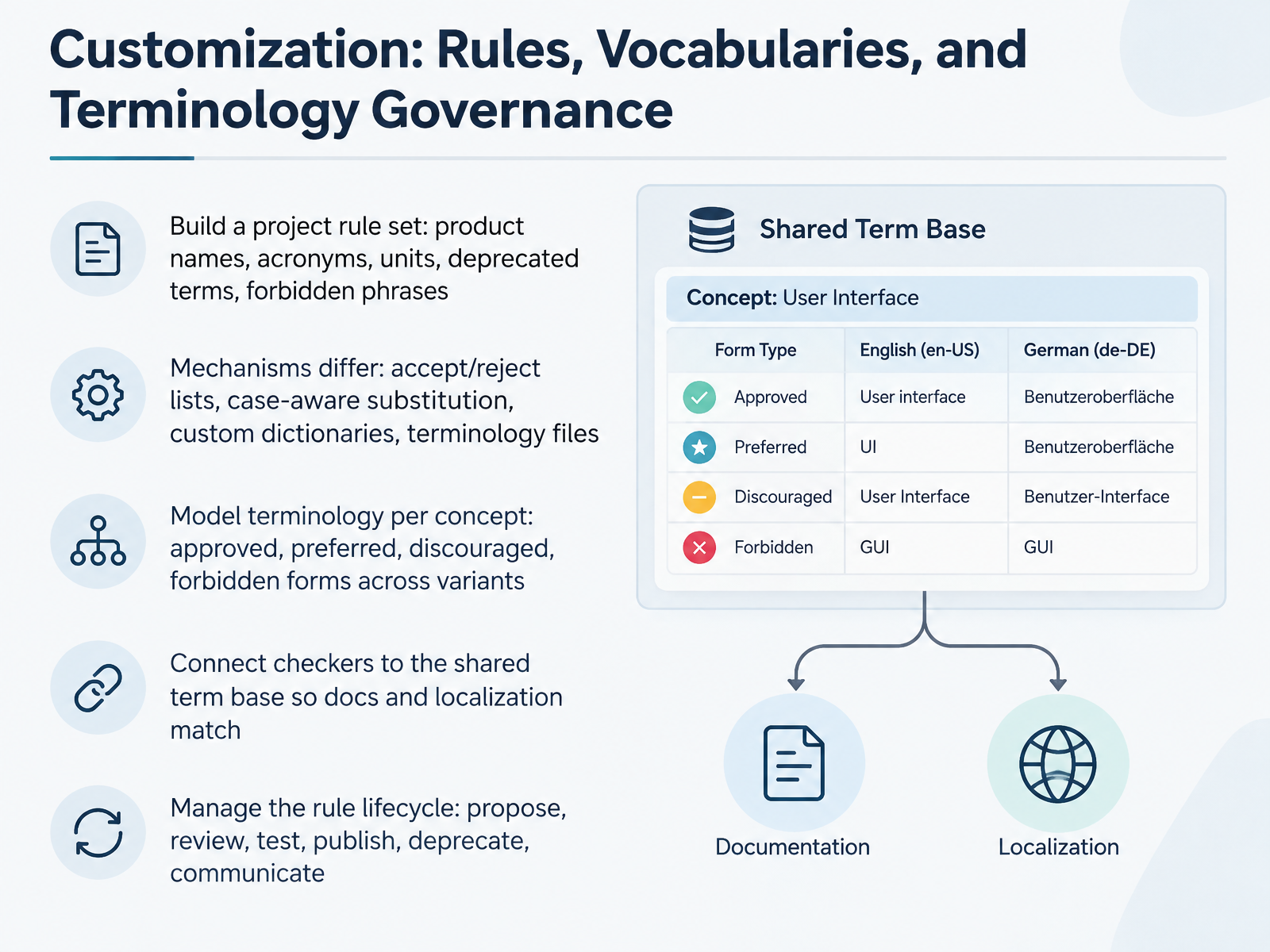 Customization: Rules, Vocabularies, and Terminology Governance