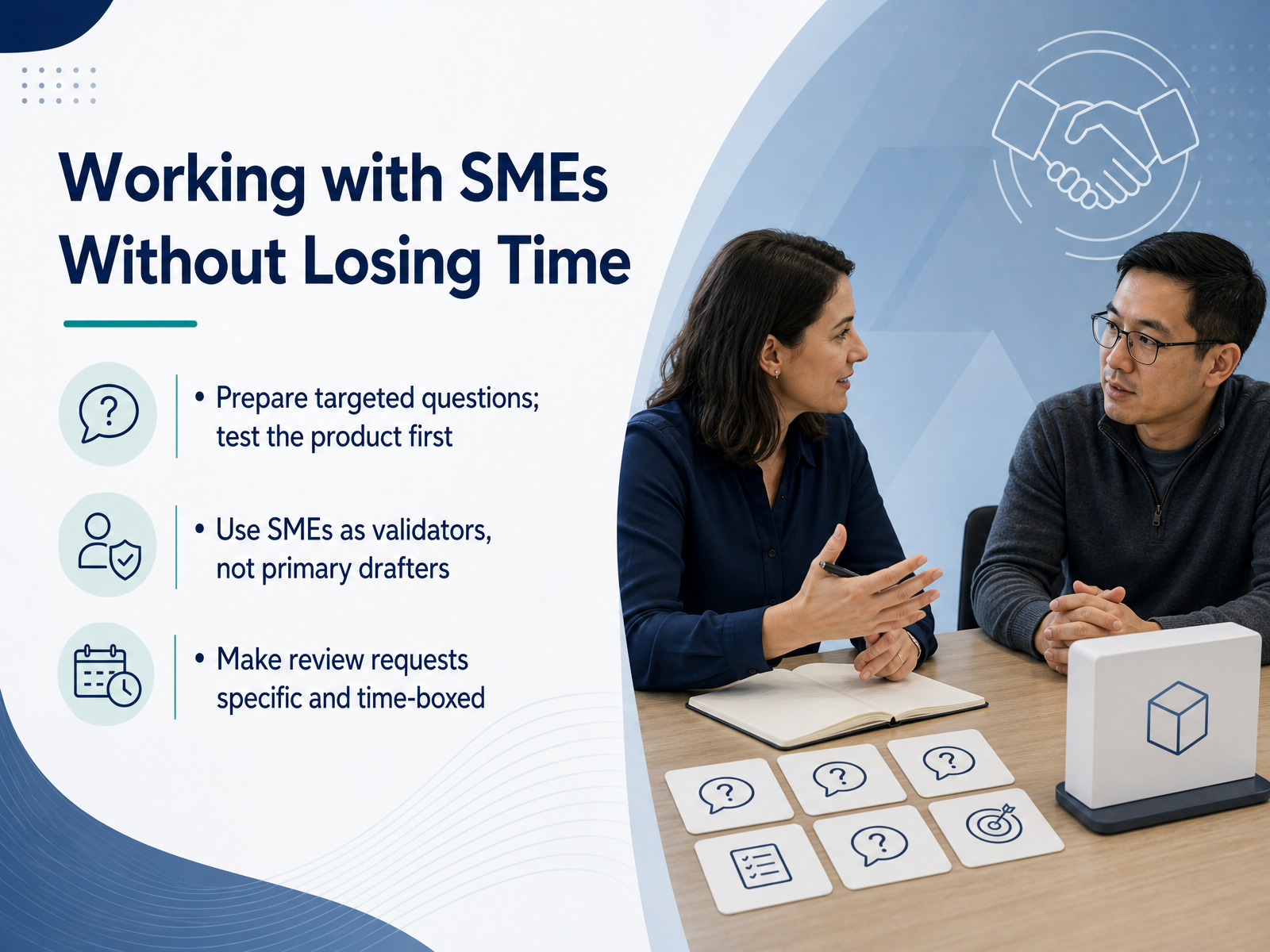 Working with SMEs Without Losing Time