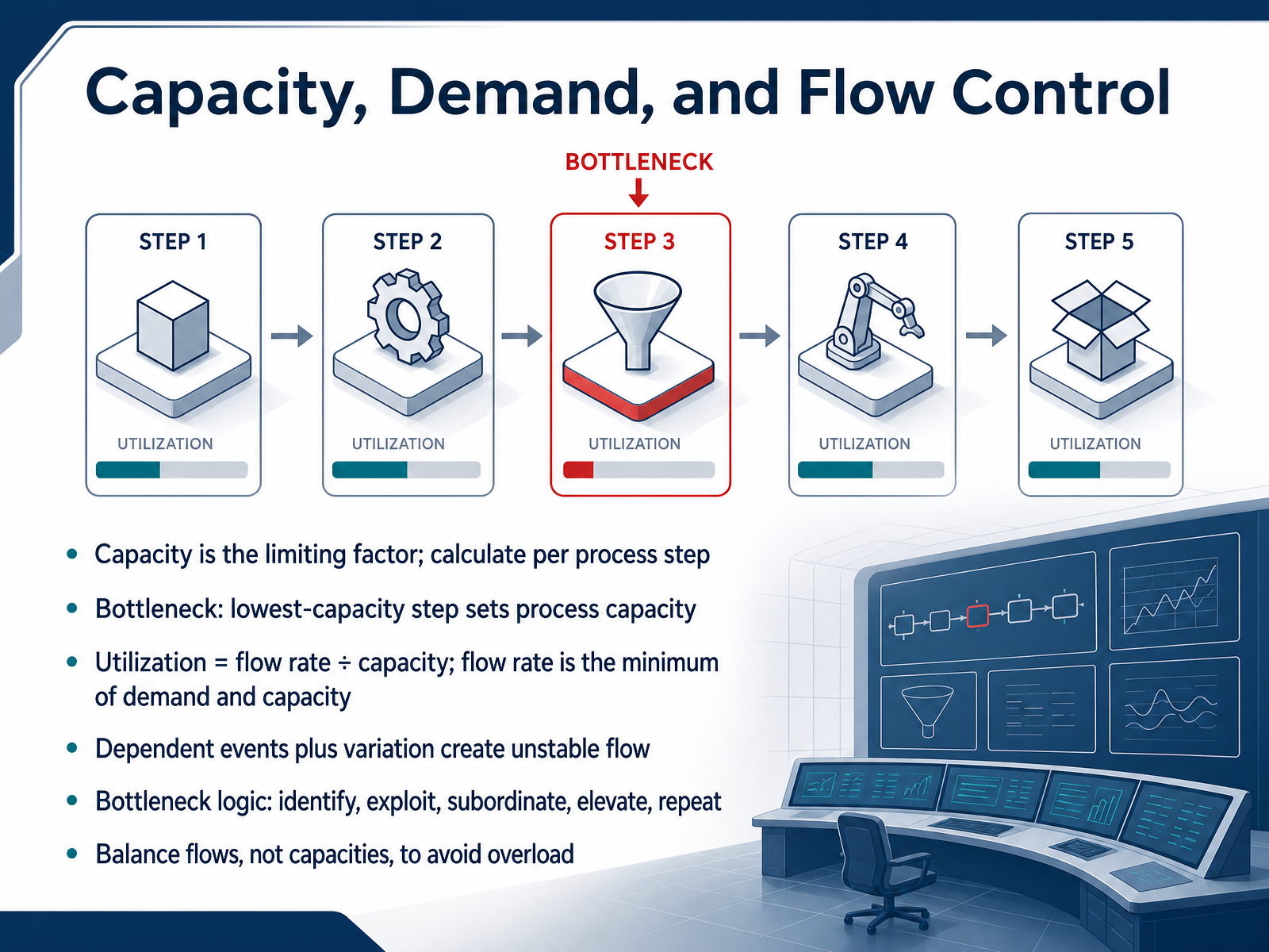 Capacity, Demand, and Flow Control