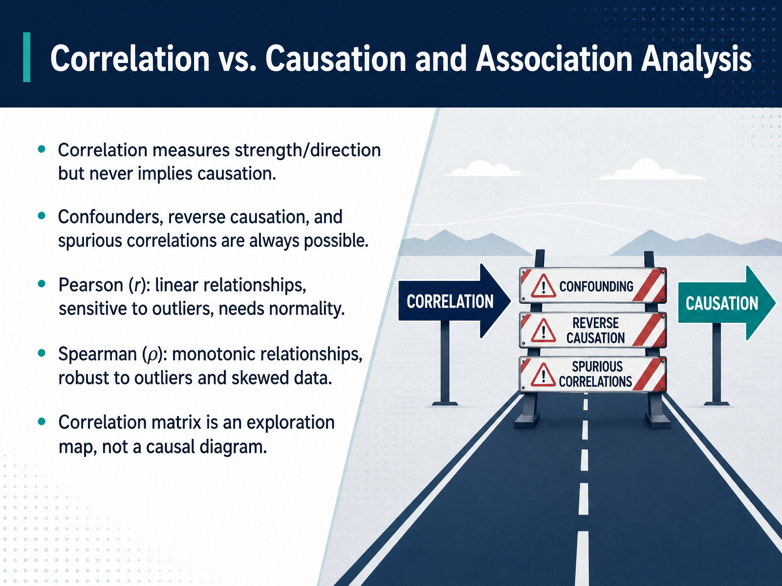 Correlation vs. Causation and Association Analysis
