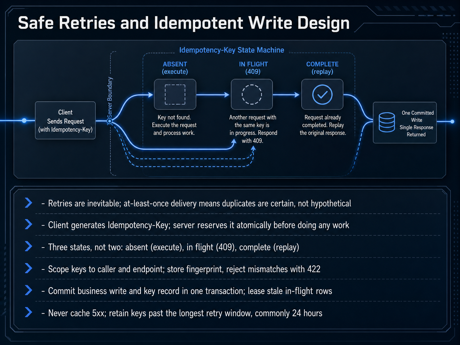 Safe Retries and Idempotent Write Design