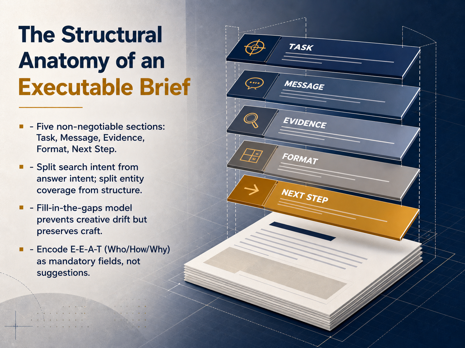 The Structural Anatomy of an Executable Brief