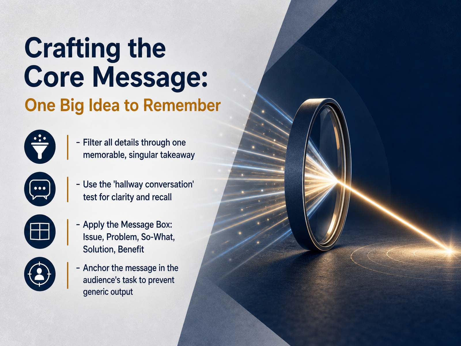 Crafting the Core Message: One Big Idea to Remember