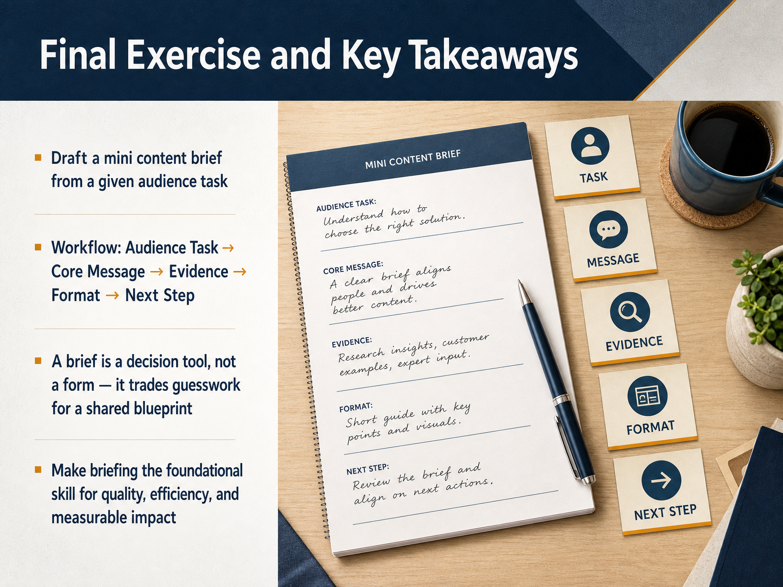 Final Exercise and Key Takeaways
