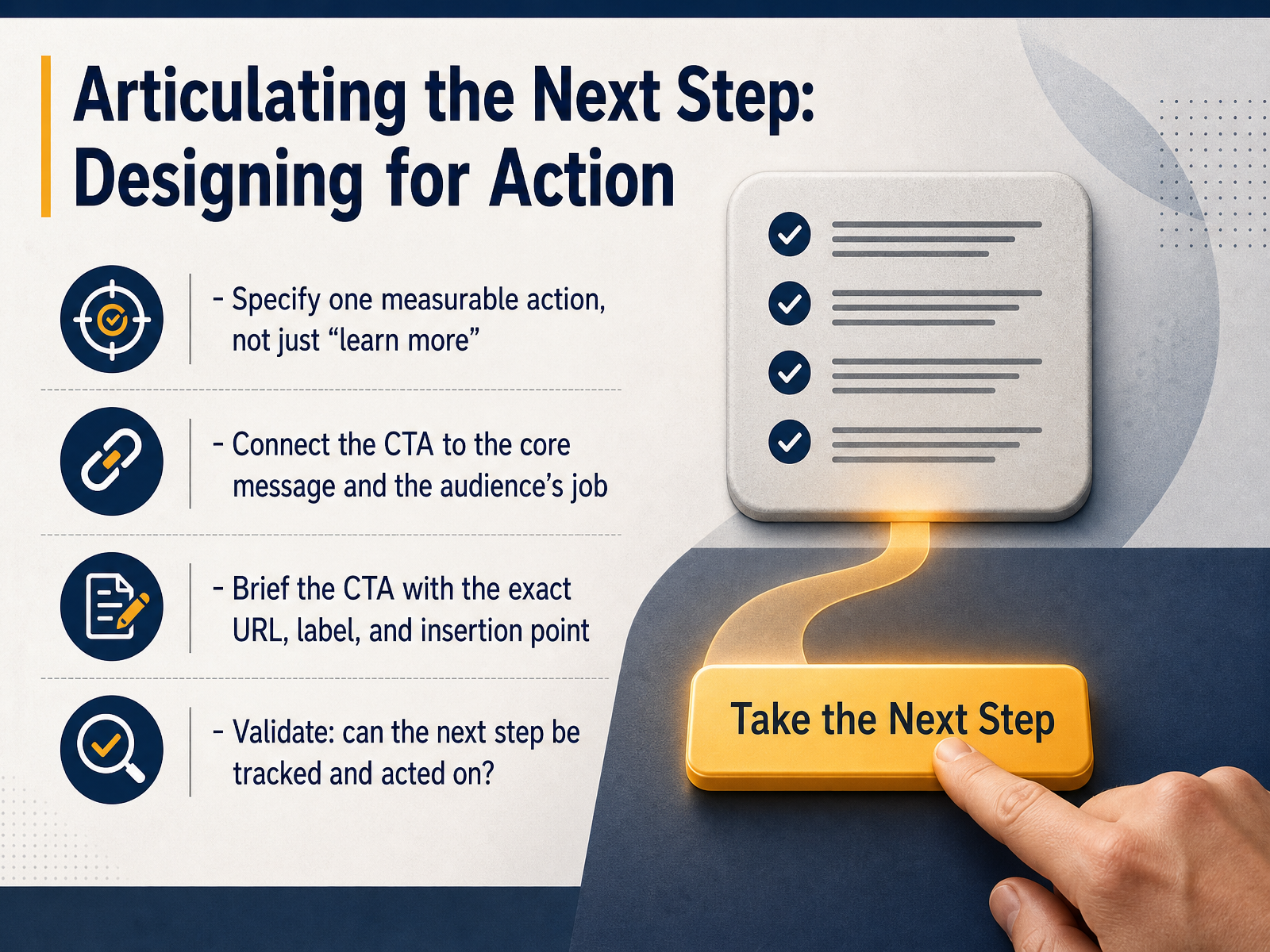Articulating the Next Step: Designing for Action