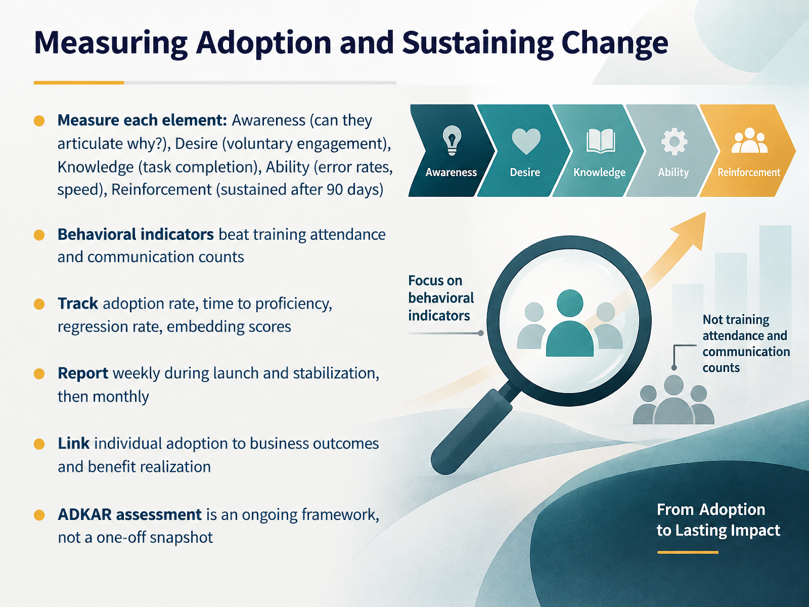 Measuring Adoption and Sustaining Change