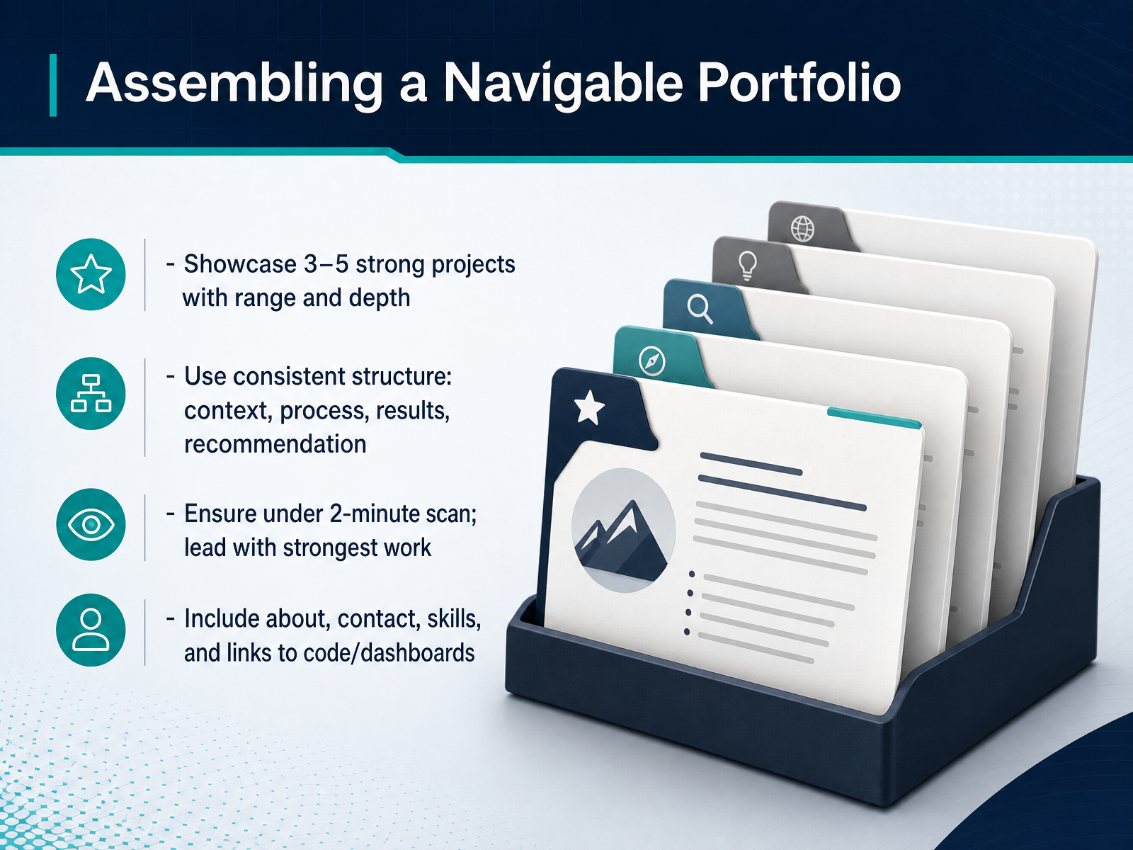 Assembling a Navigable Portfolio