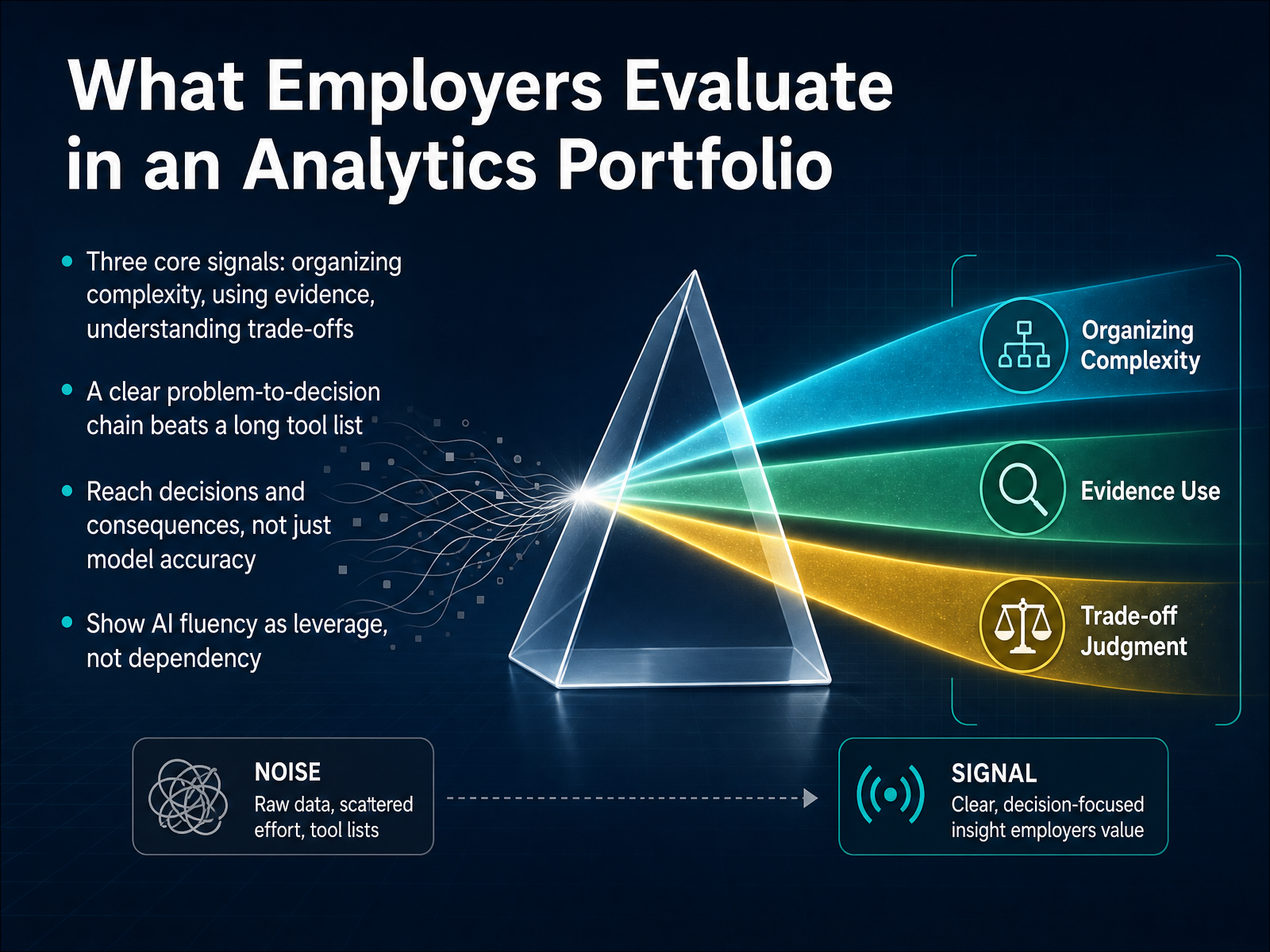 What Employers Evaluate in an Analytics Portfolio