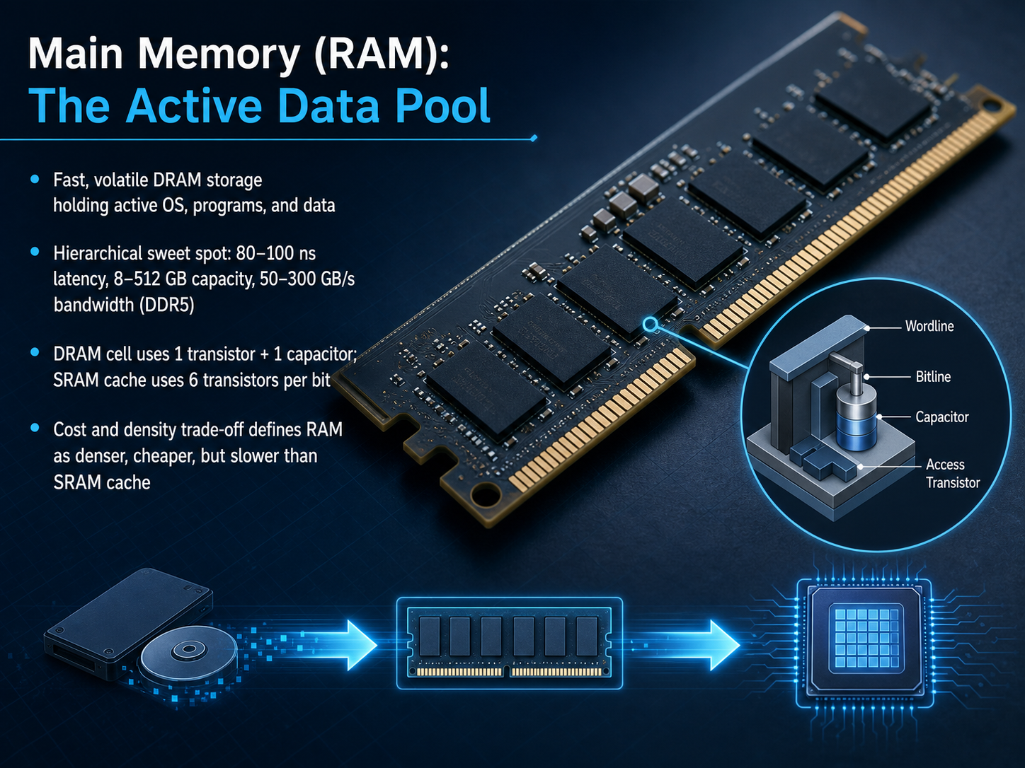 Main Memory (RAM): The Active Data Pool