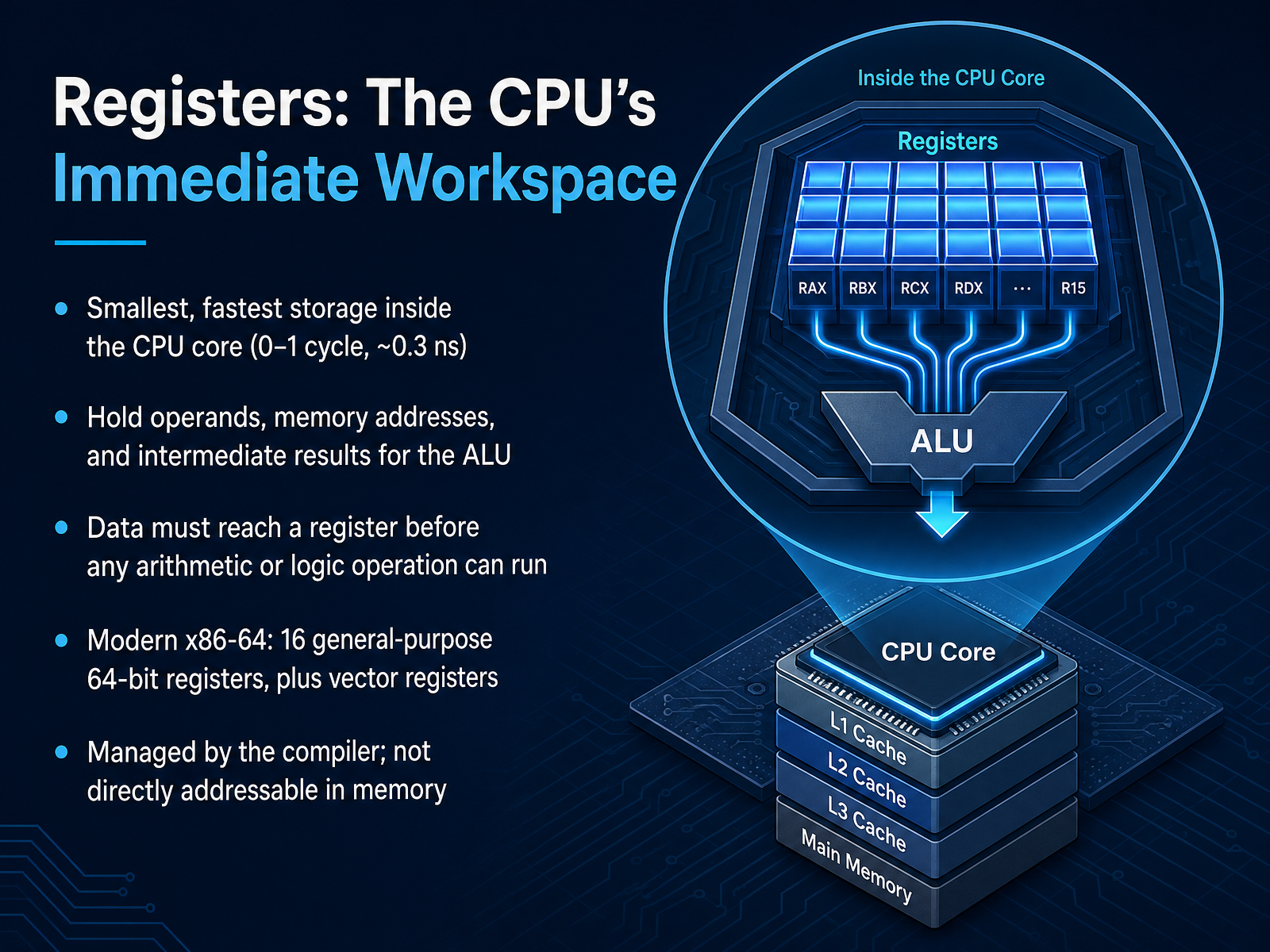Registers: The CPU’s Immediate Workspace