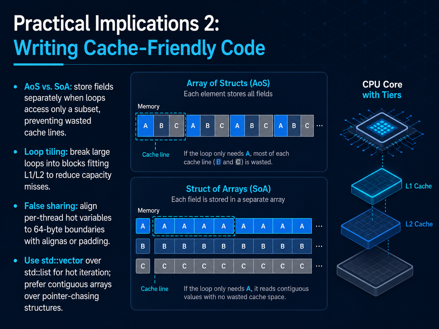 Practical Implications 2: Writing Cache‑Friendly Code