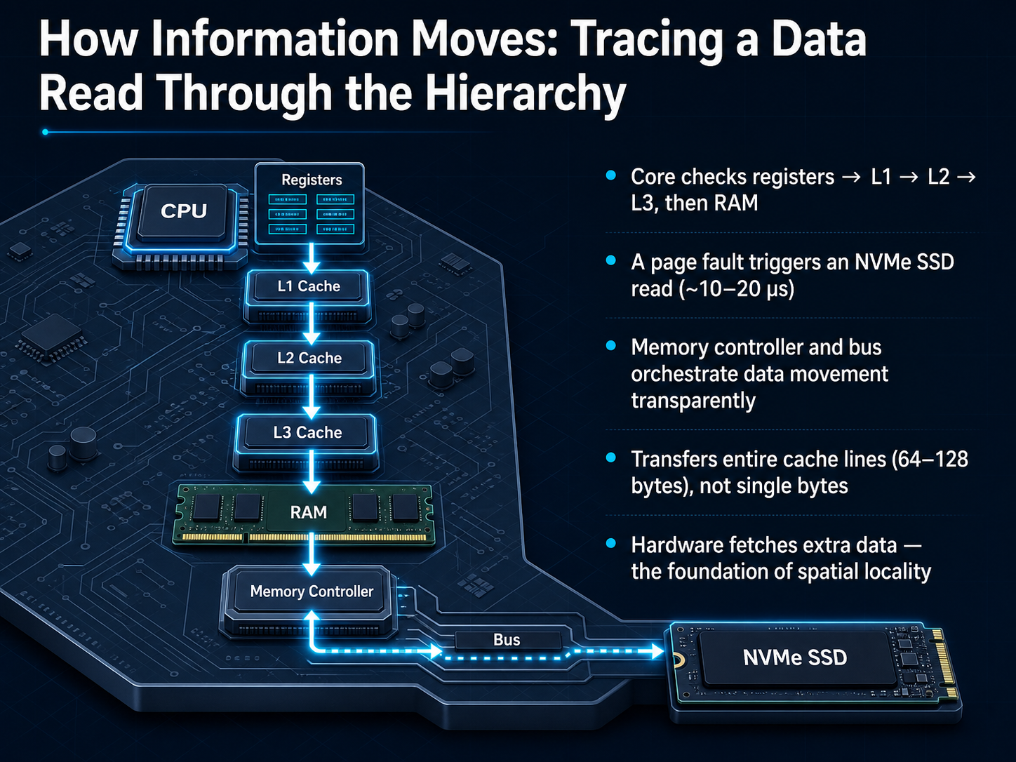 How Information Moves: Tracing a Data Read Through the Hierarchy