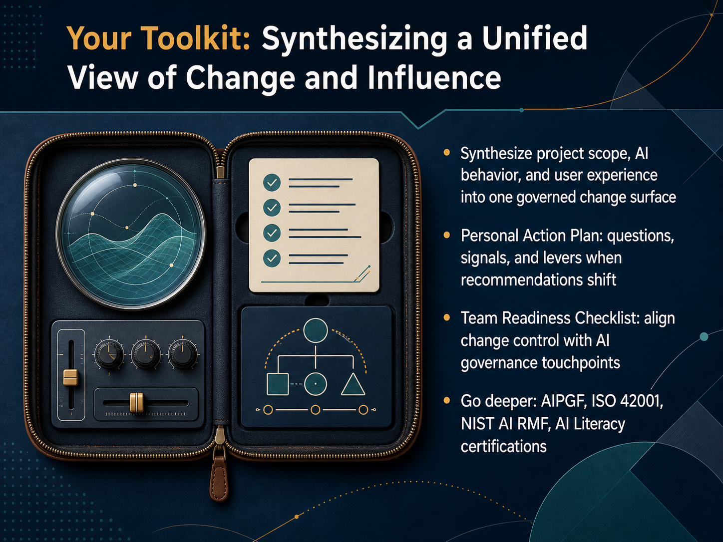 Your Toolkit: Synthesizing a Unified View of Change and Influence