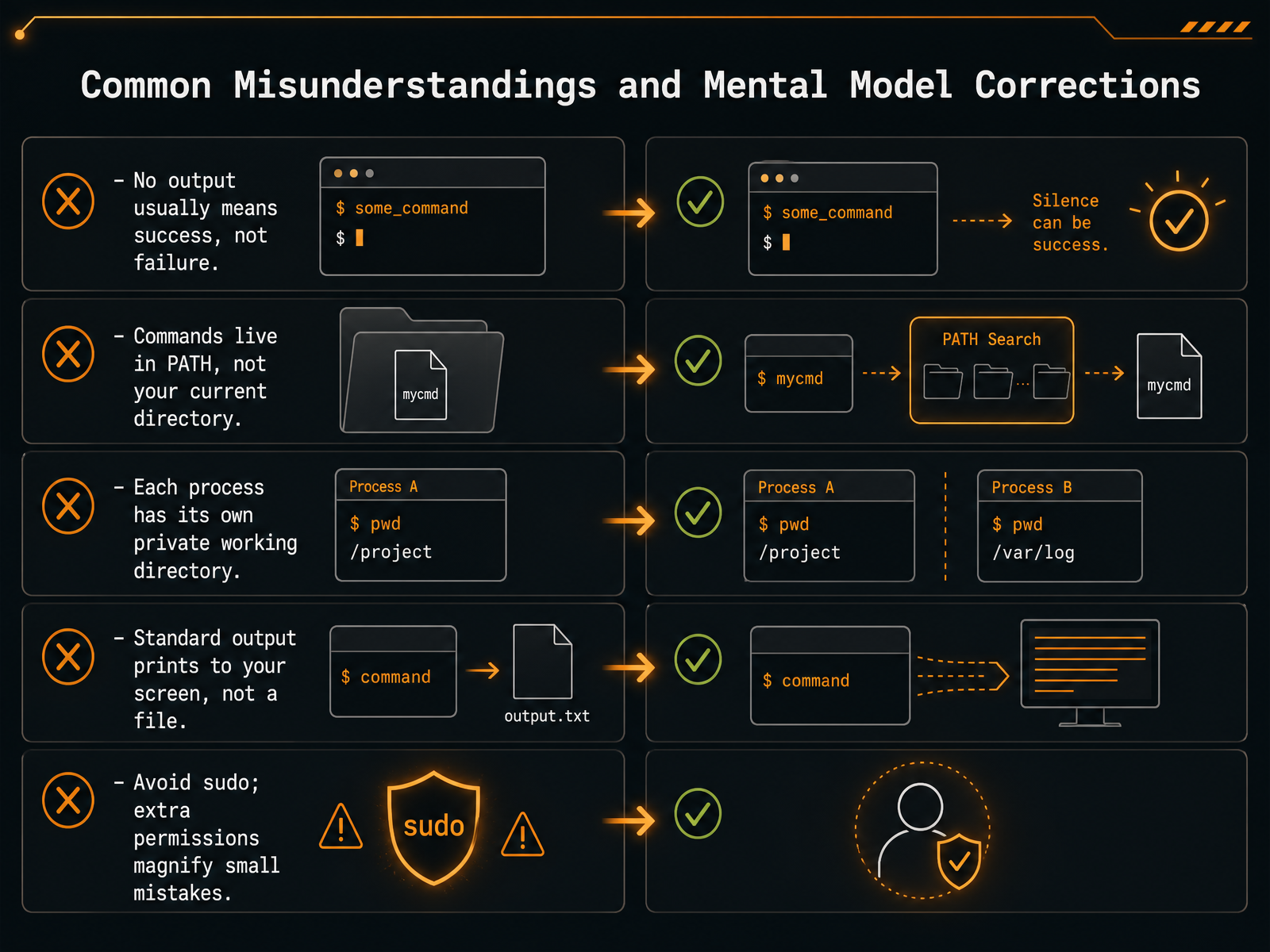 Common Misunderstandings and Mental Model Corrections
