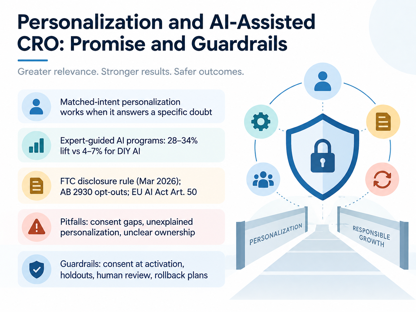 Personalization and AI-Assisted CRO: Promise and Guardrails