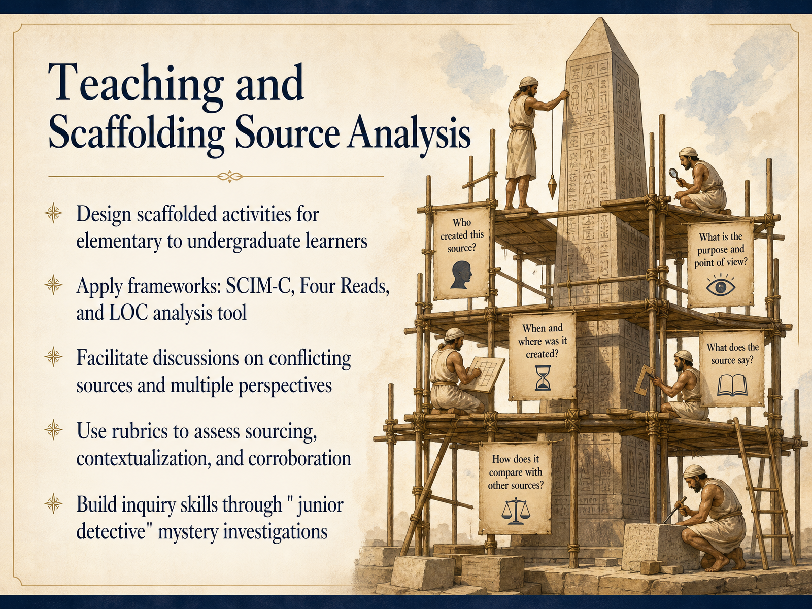 Teaching and Scaffolding Source Analysis