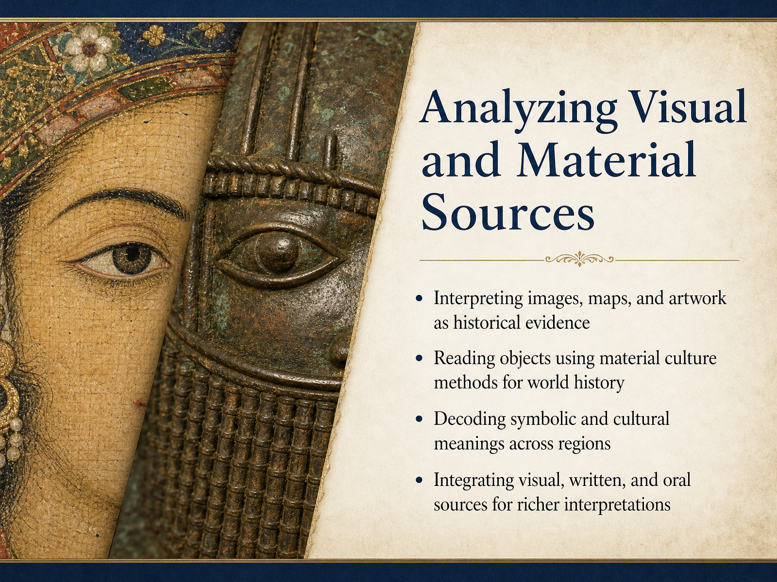 Analyzing Visual and Material Sources
