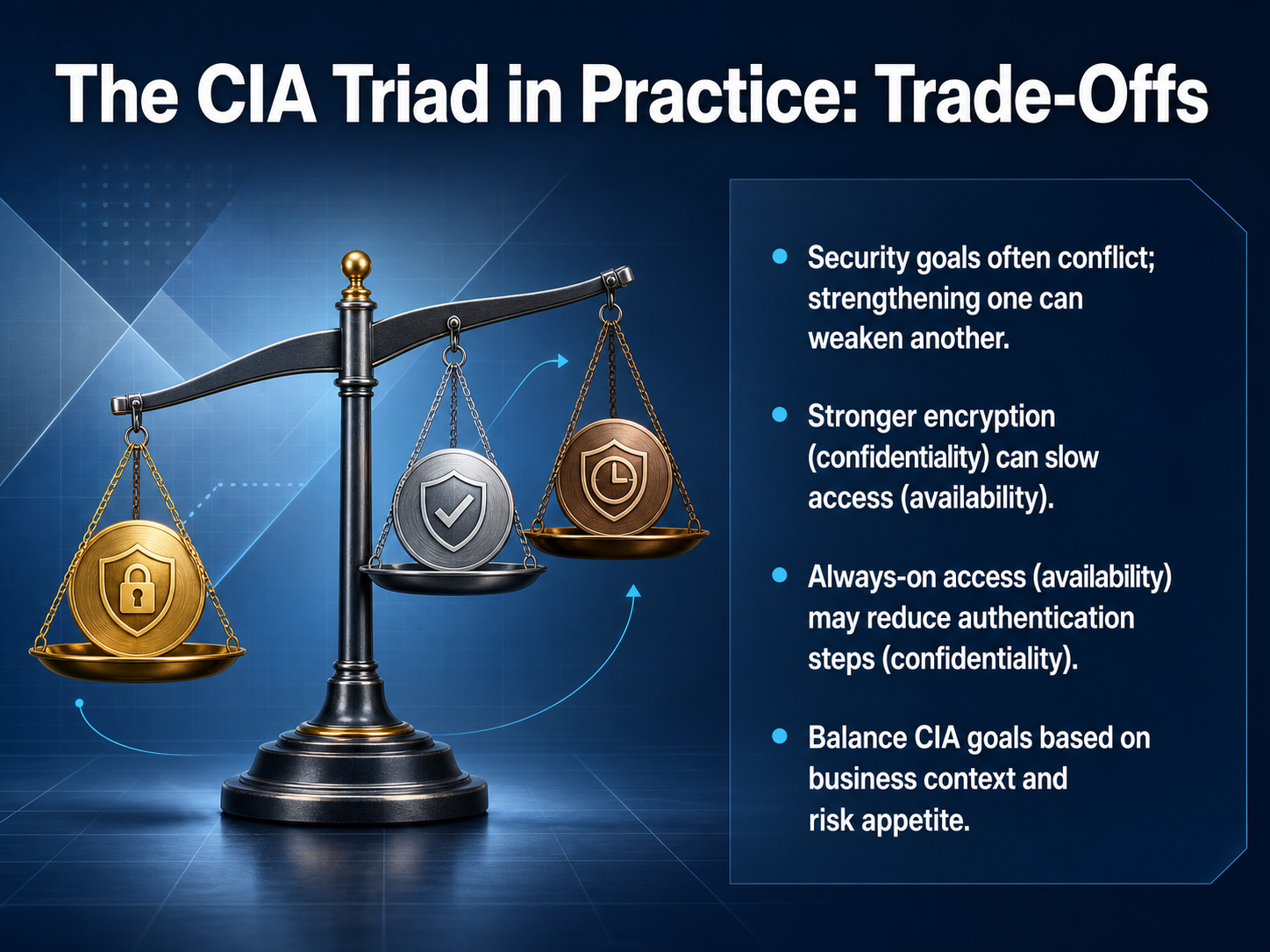 The CIA Triad in Practice: Trade-Offs