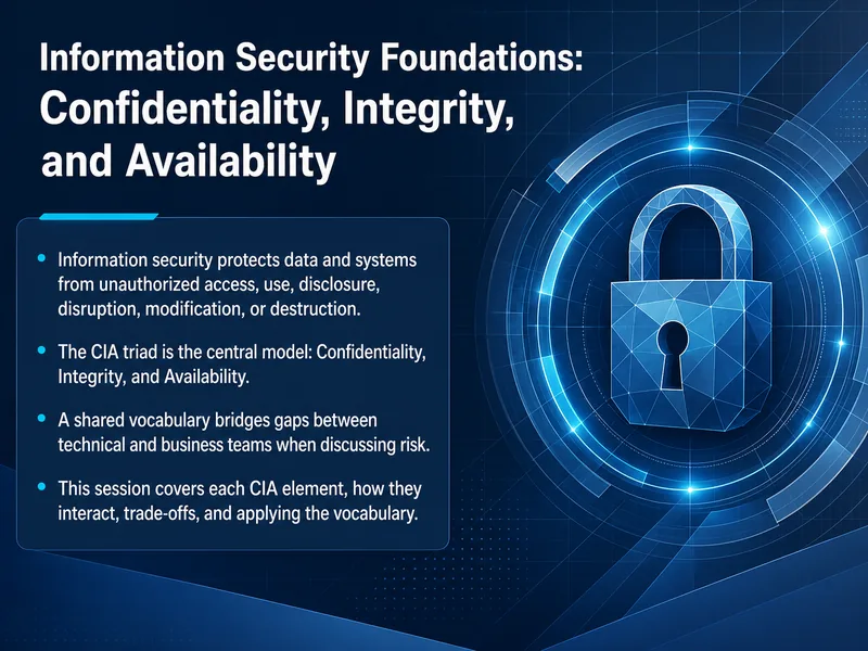 Information Security Foundations CIA — digital-human course