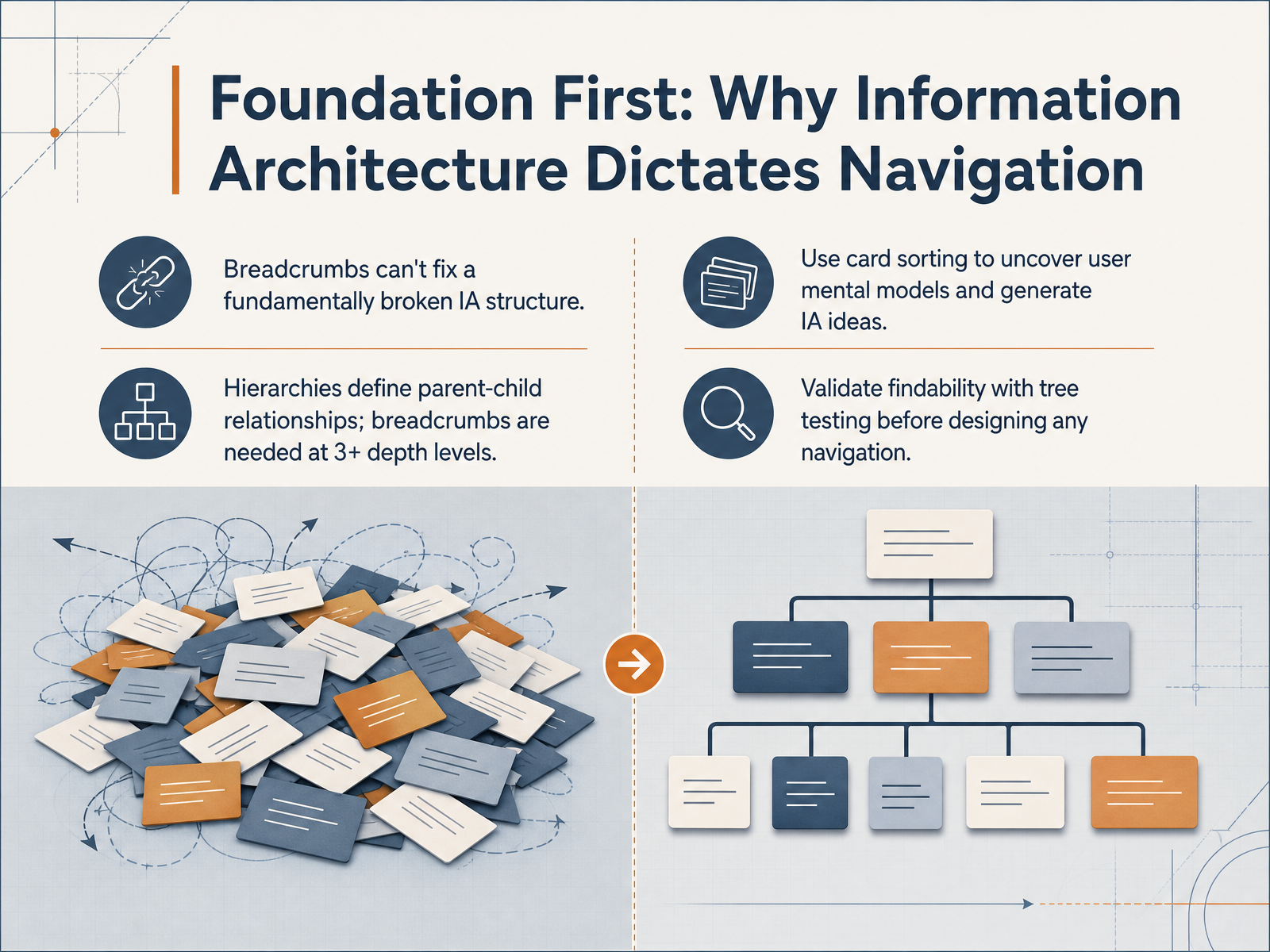 Foundation First: Why Information Architecture Dictates Navigation