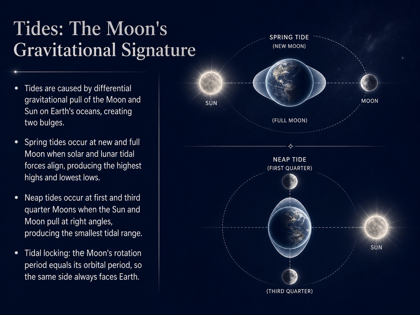 Tides: The Moon's Gravitational Signature