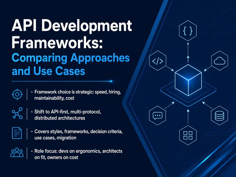API Development Frameworks Comparison — digital-human course