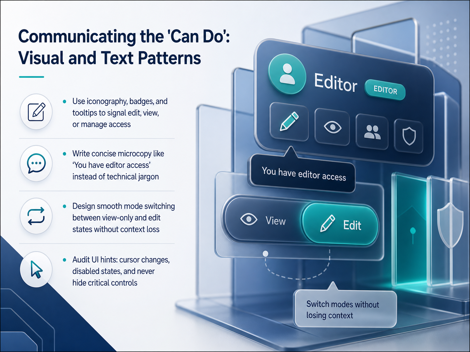 Communicating the 'Can Do': Visual and Text Patterns
