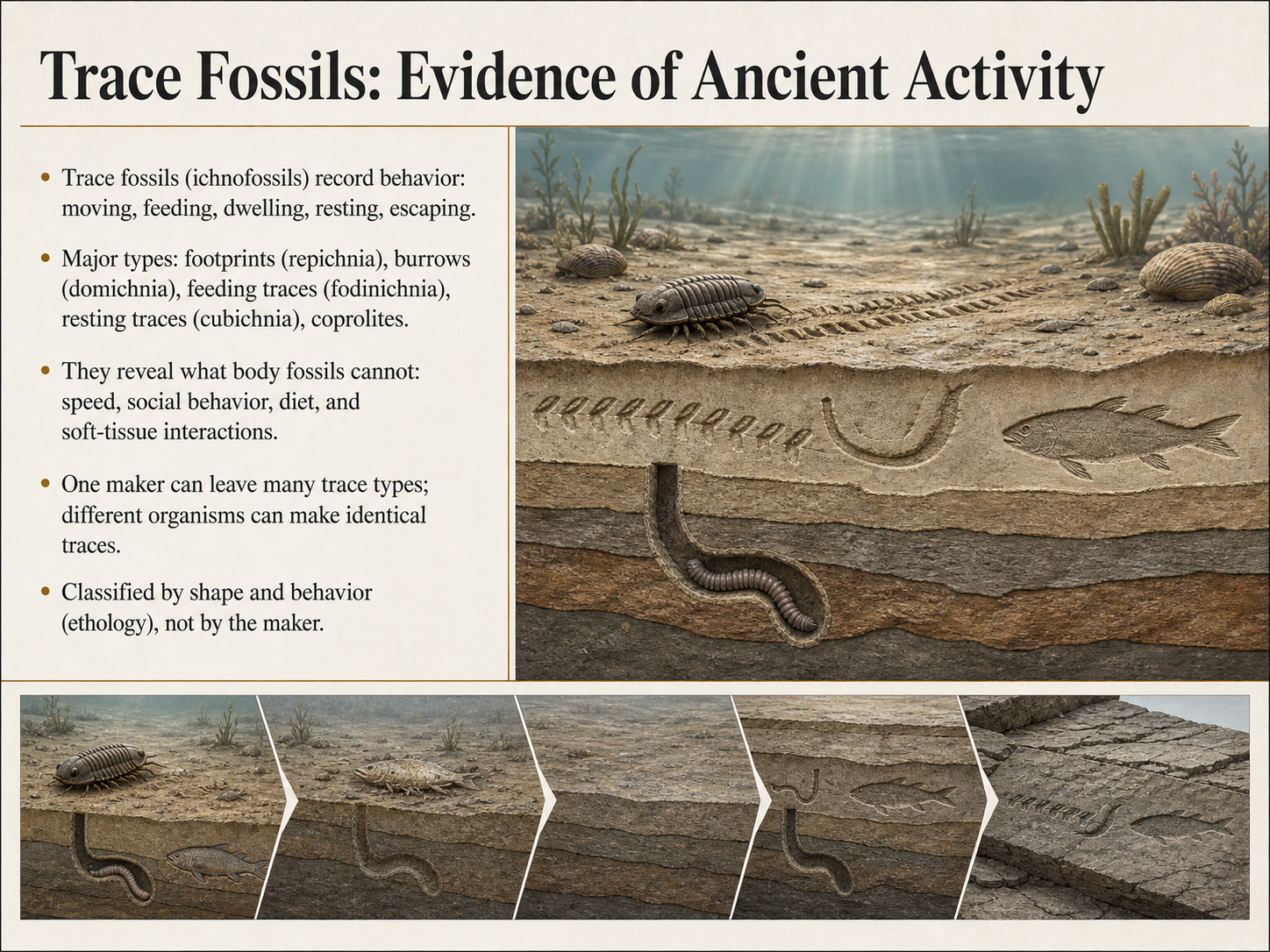 Trace Fossils: Evidence of Ancient Activity