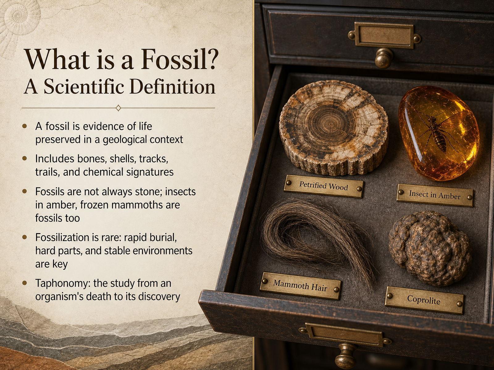 What is a Fossil? A Scientific Definition
