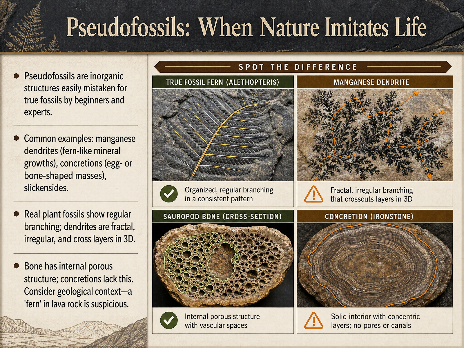 Pseudofossils: When Nature Imitates Life