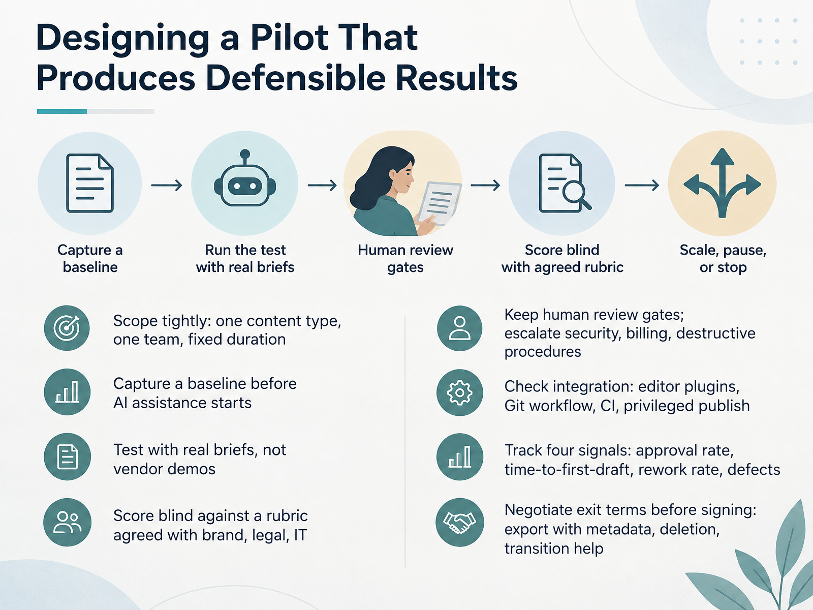 Designing a Pilot That Produces Defensible Results