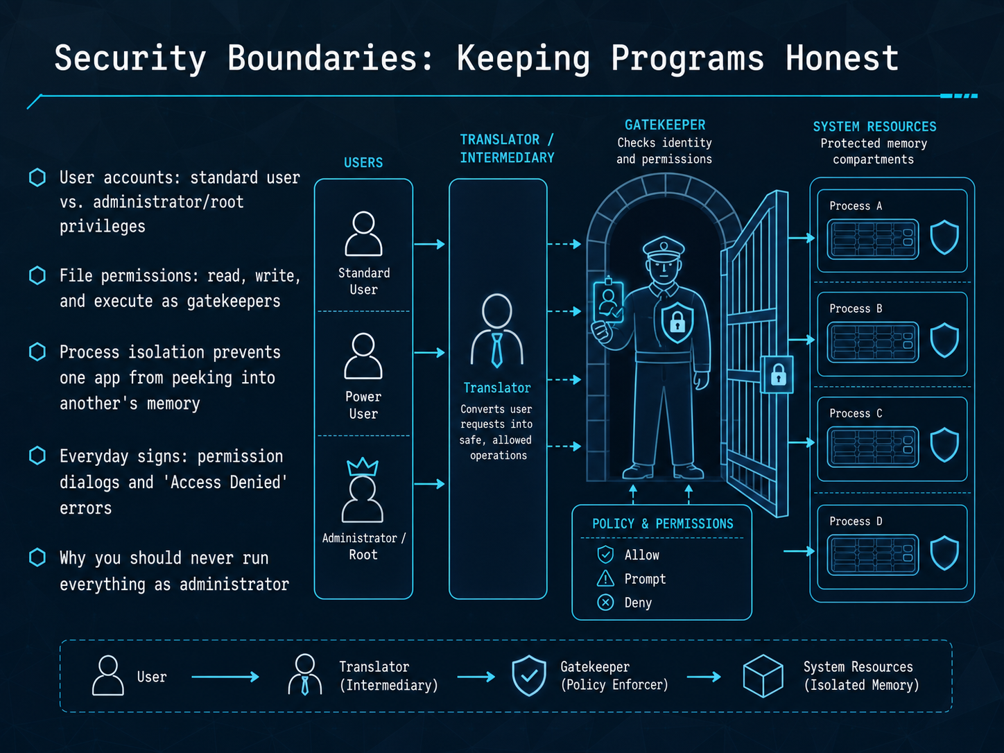 Security Boundaries: Keeping Programs Honest