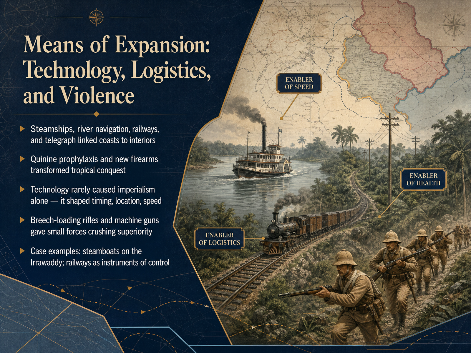 Means of Expansion: Technology, Logistics, and Violence