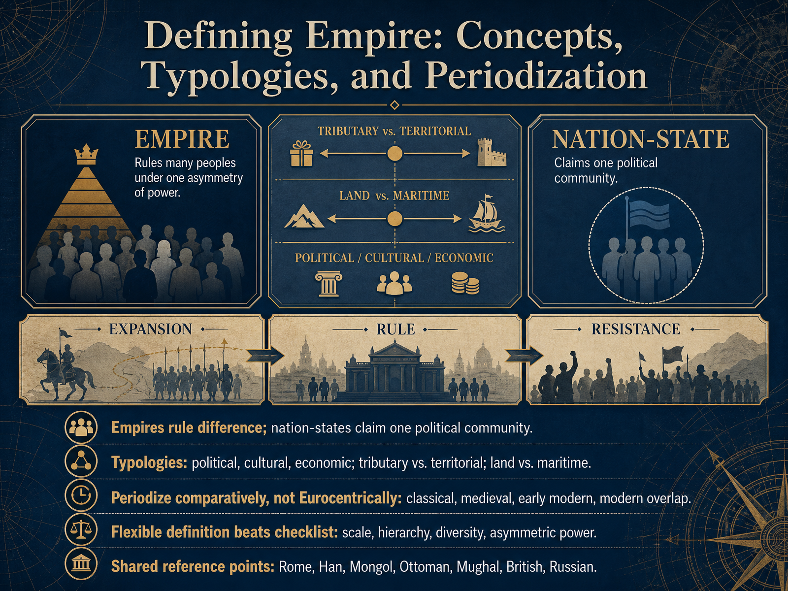 Defining Empire: Concepts, Typologies, and Periodization