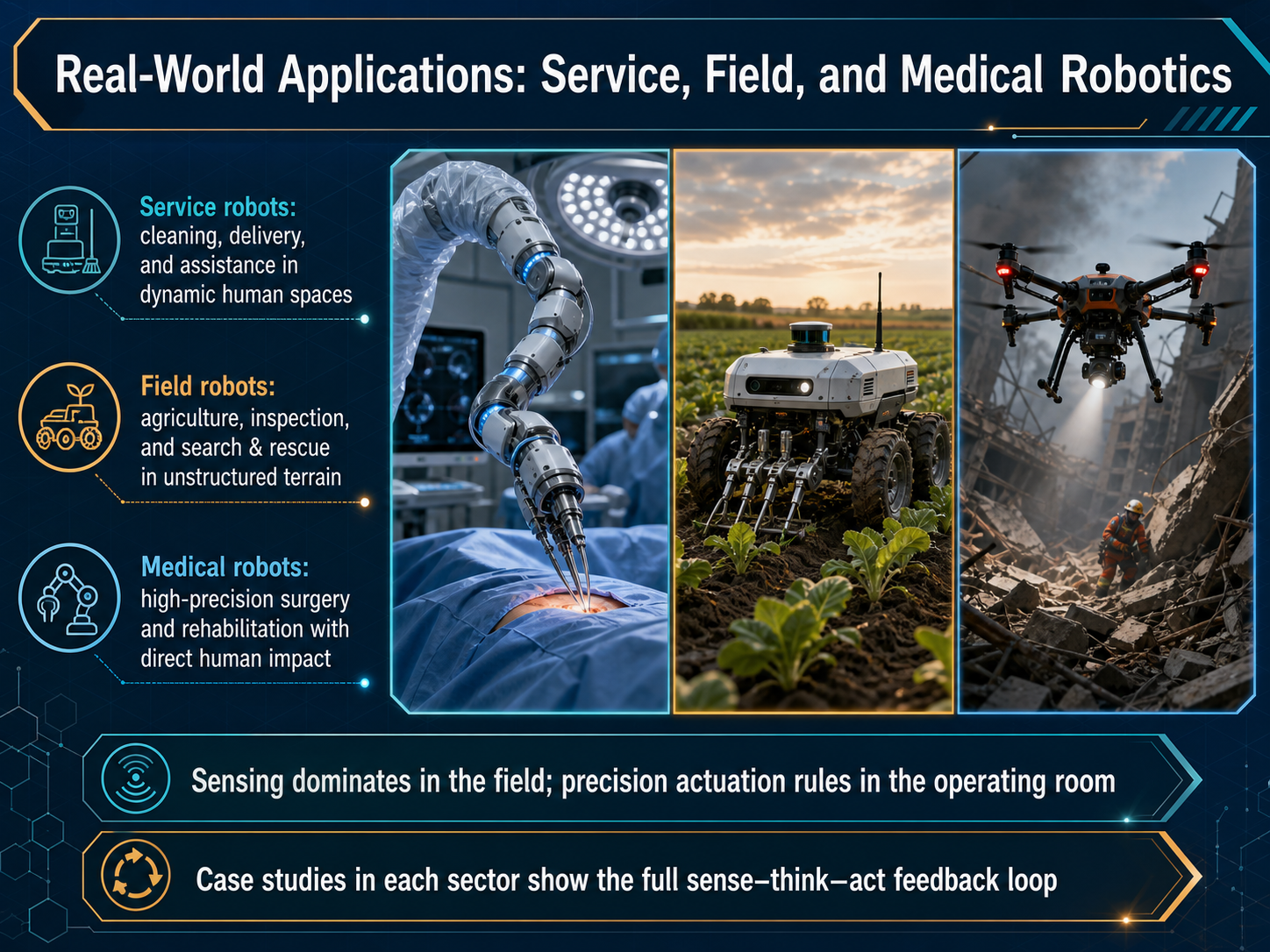 Real-World Applications: Service, Field, and Medical Robotics