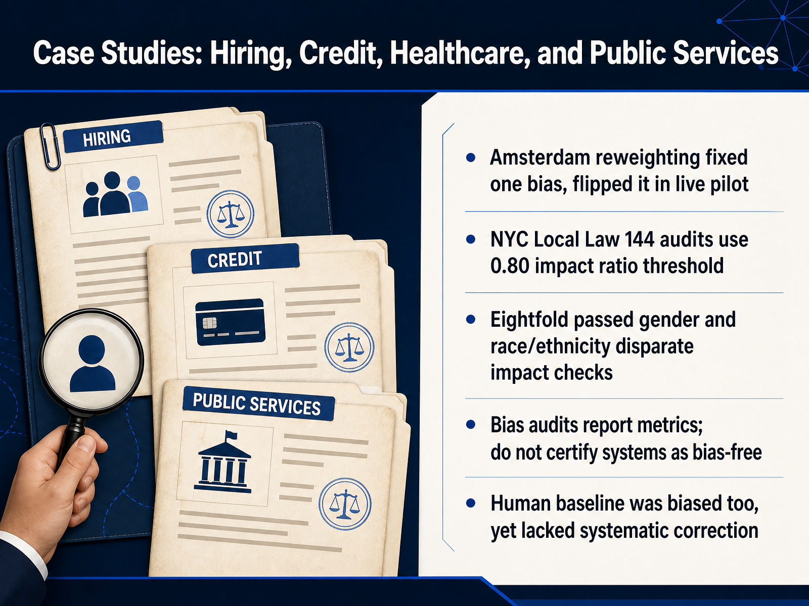 Case Studies: Hiring, Credit, Healthcare, and Public Services