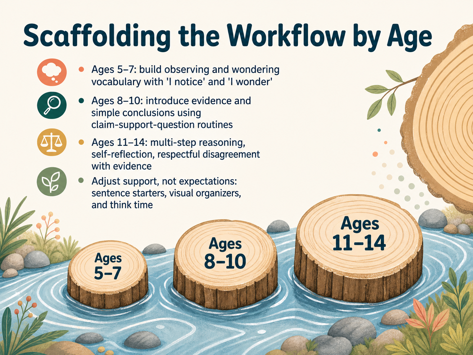 Scaffolding the Workflow by Age