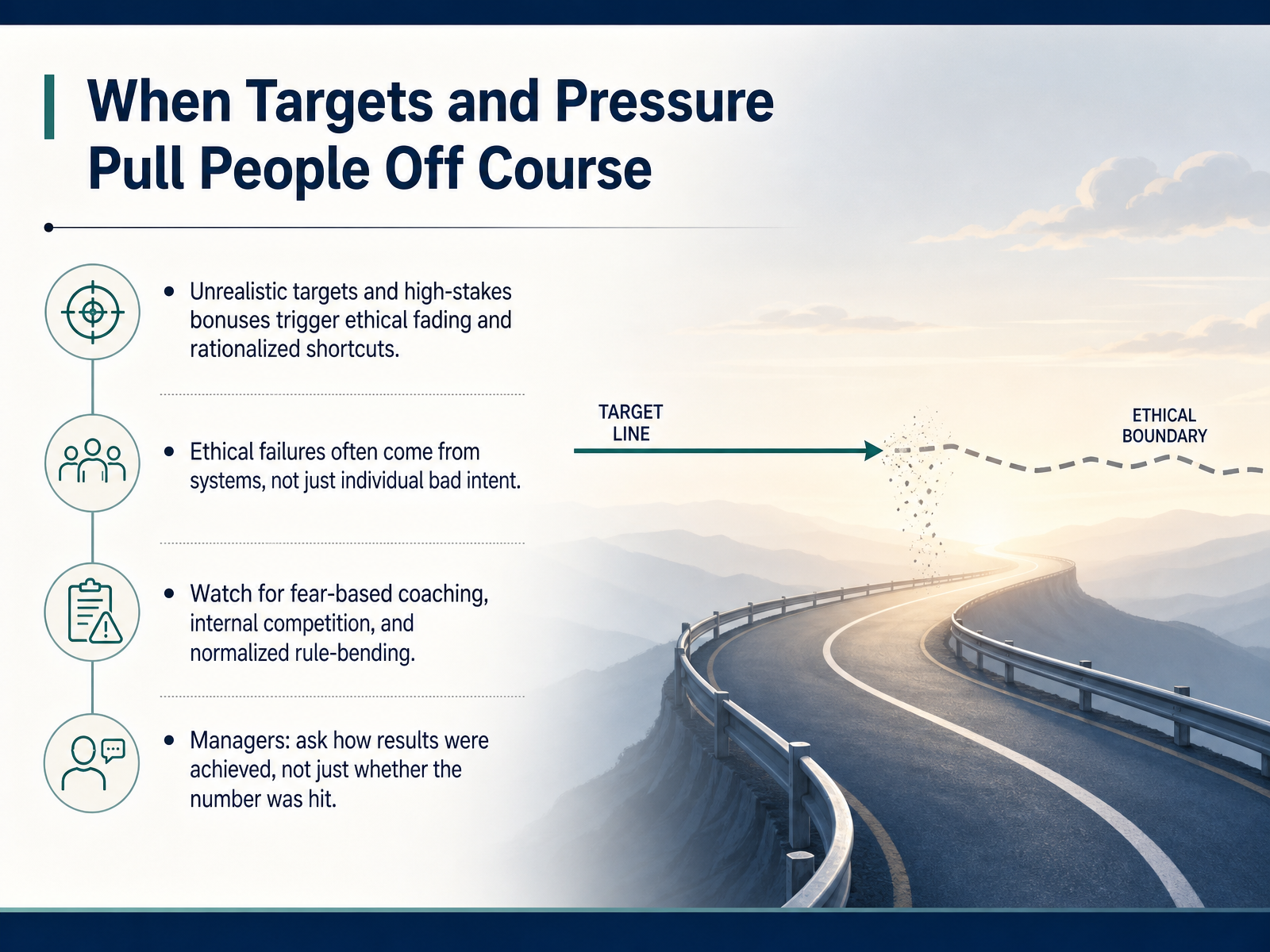 When Targets and Pressure Pull People Off Course