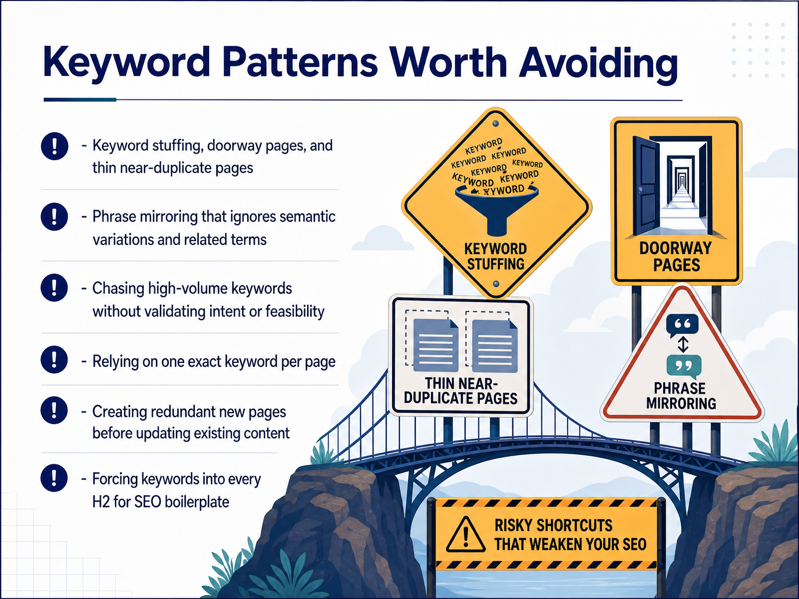 Keyword Patterns Worth Avoiding