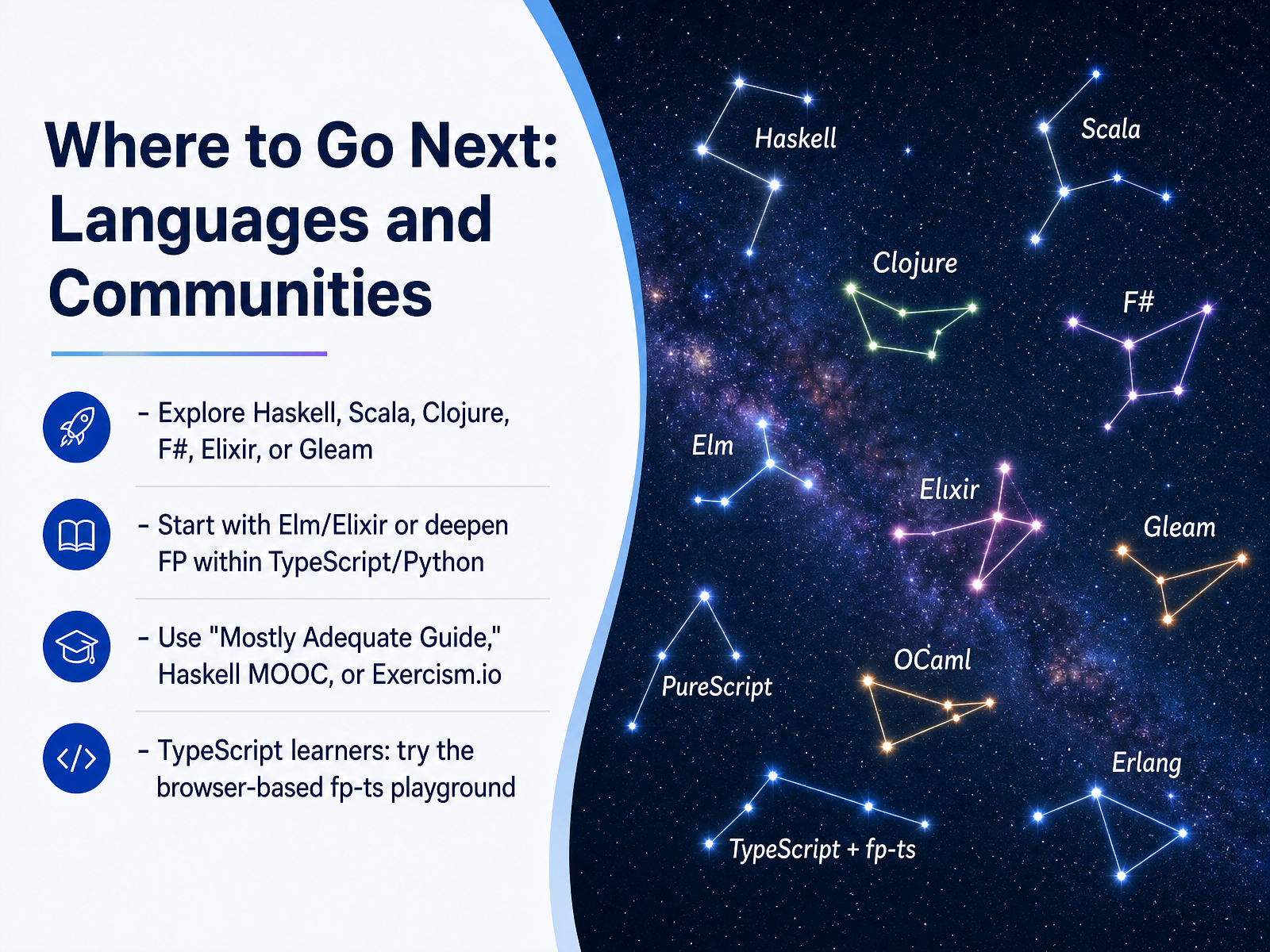 Where to Go Next: Languages and Communities