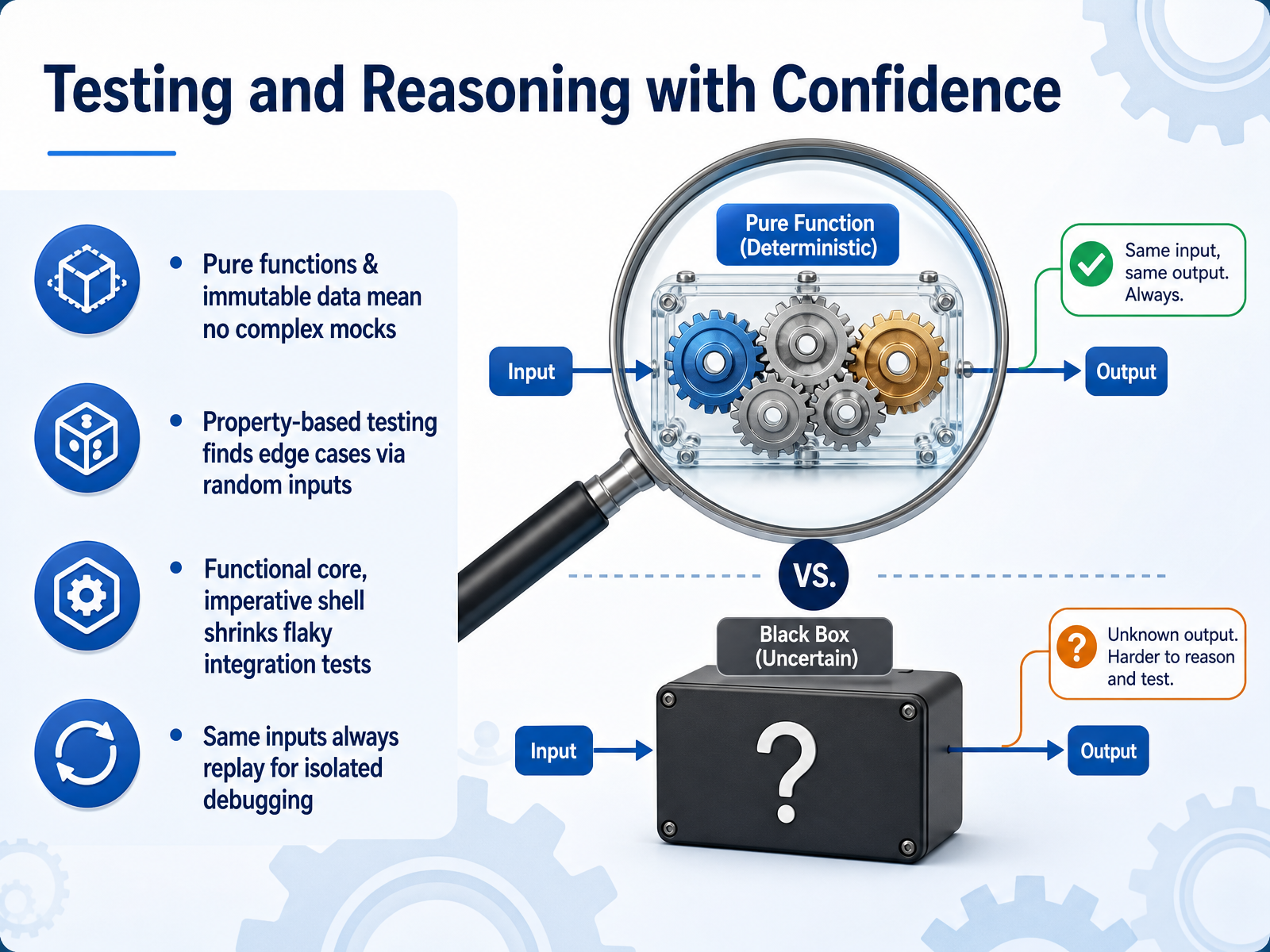 Testing and Reasoning with Confidence