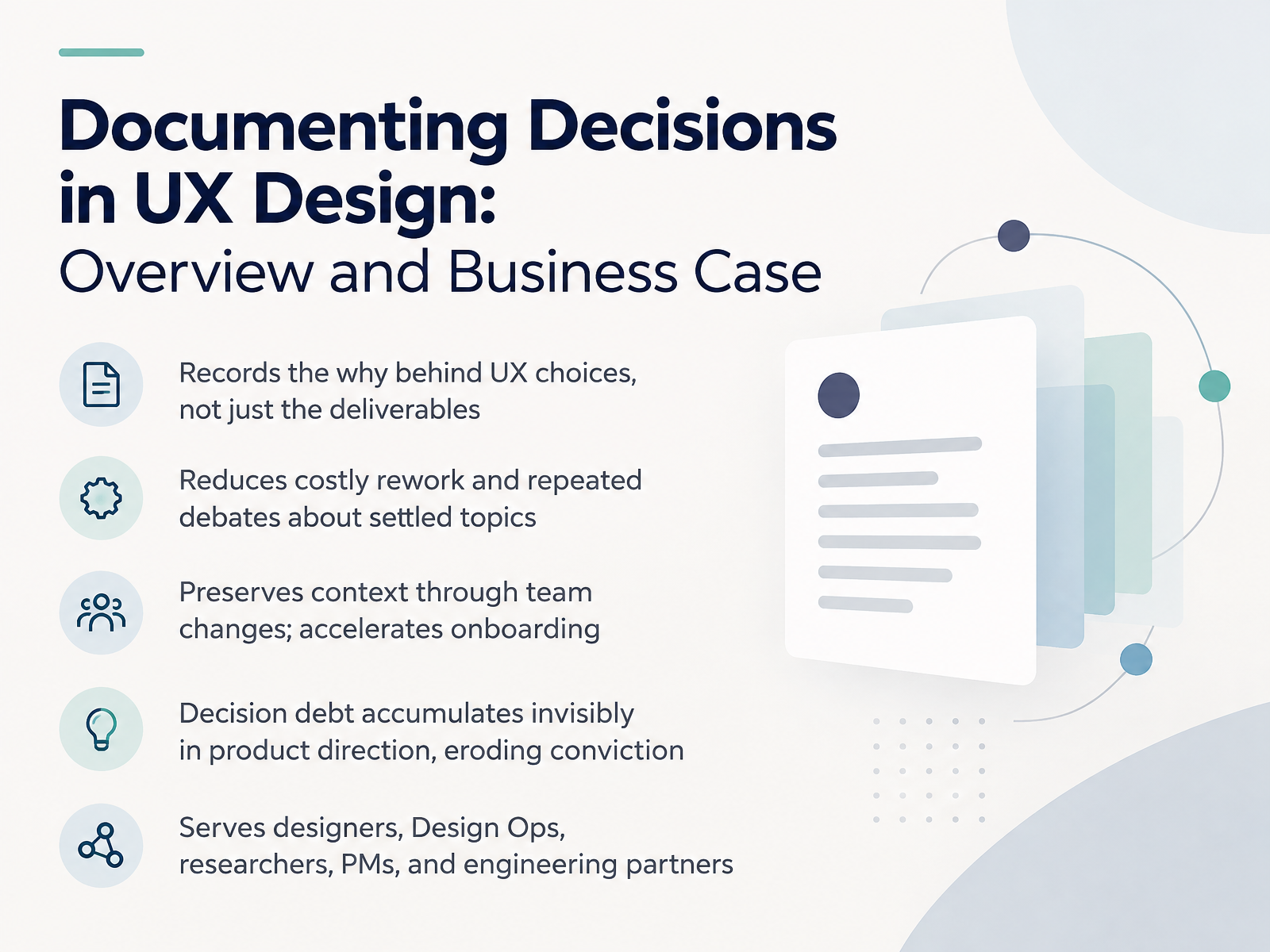 Documenting UX Design Decisions