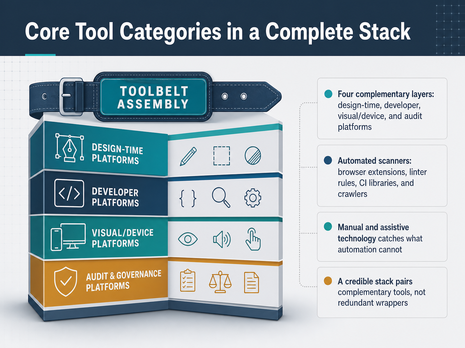 Core Tool Categories in a Complete Stack