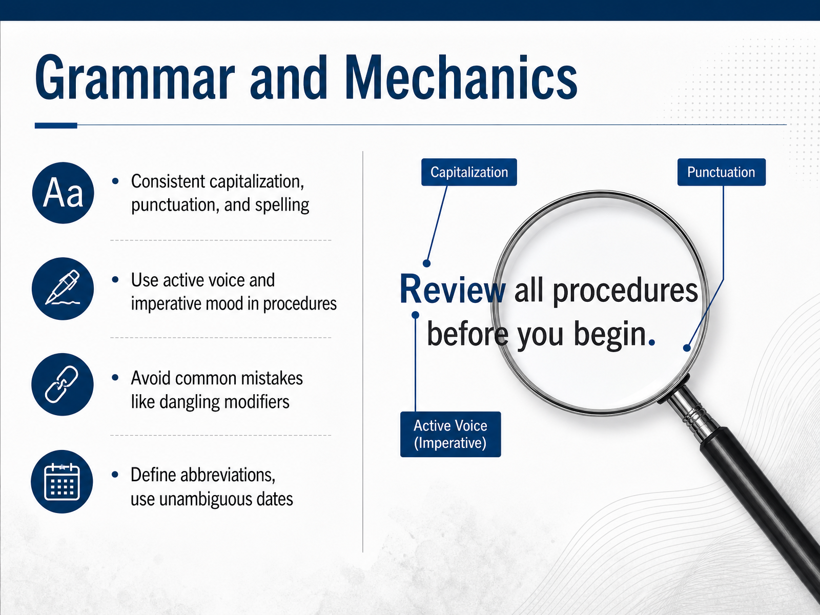 Grammar and Mechanics