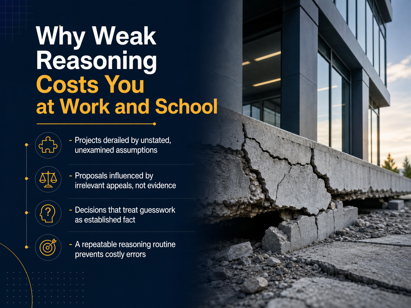 Why Weak Reasoning Costs You at Work and School