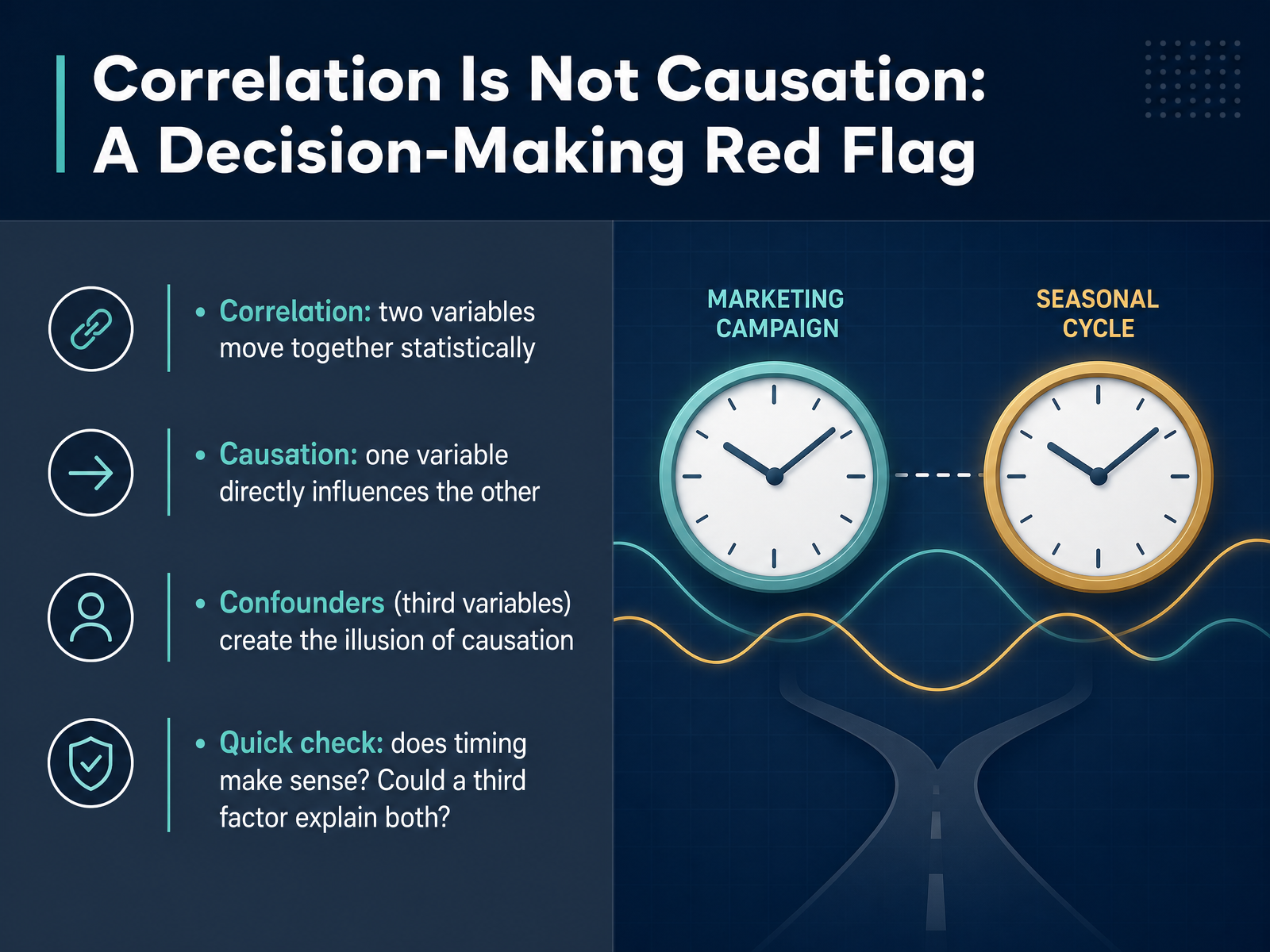Correlation Is Not Causation: A Decision-Making Red Flag