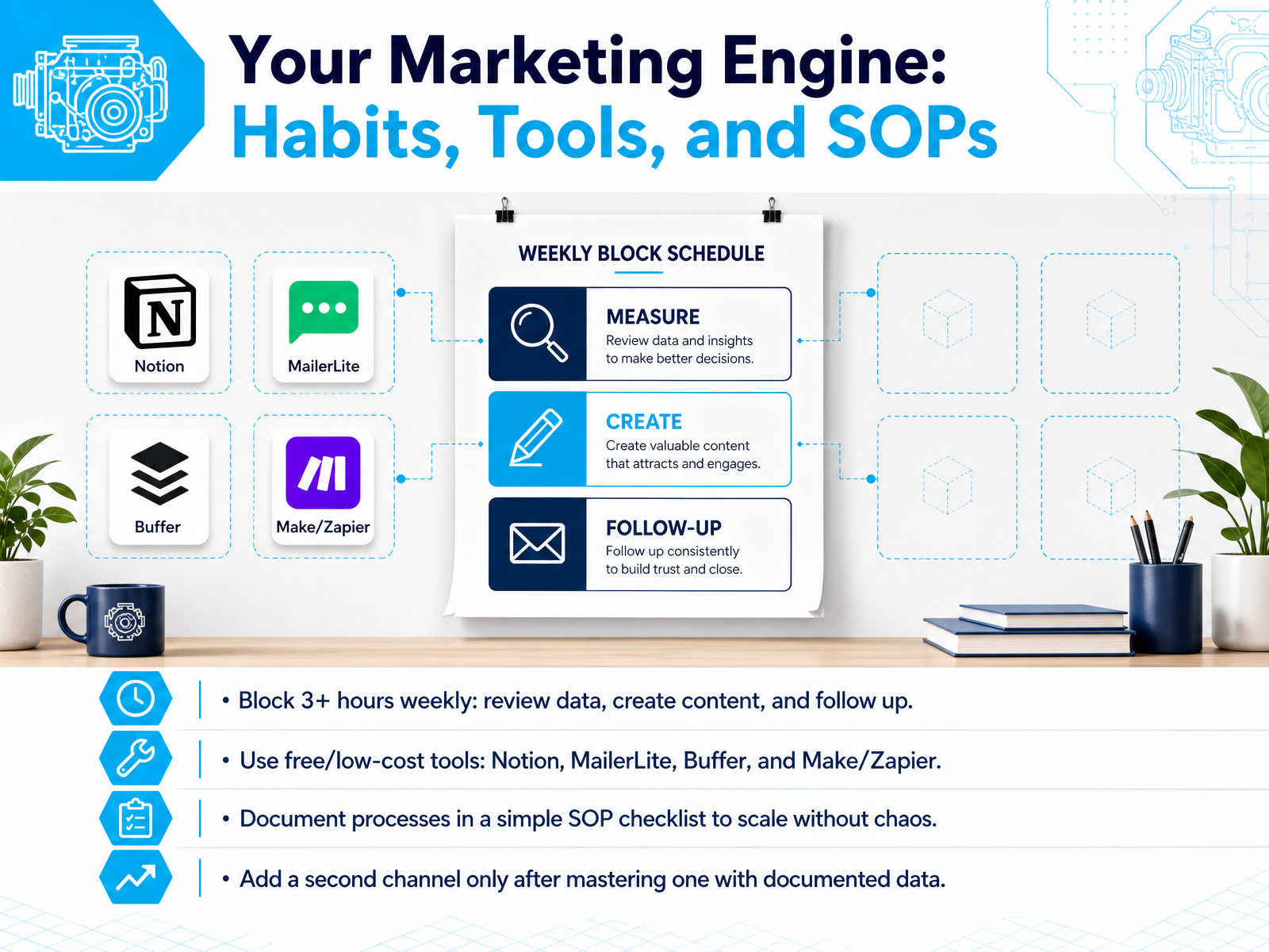 Your Marketing Engine: Habits, Tools, and SOPs