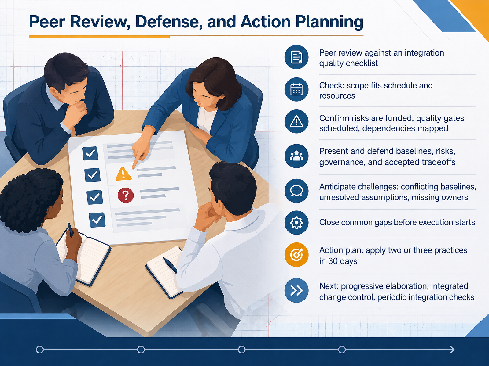 Peer Review, Defense, and Action Planning