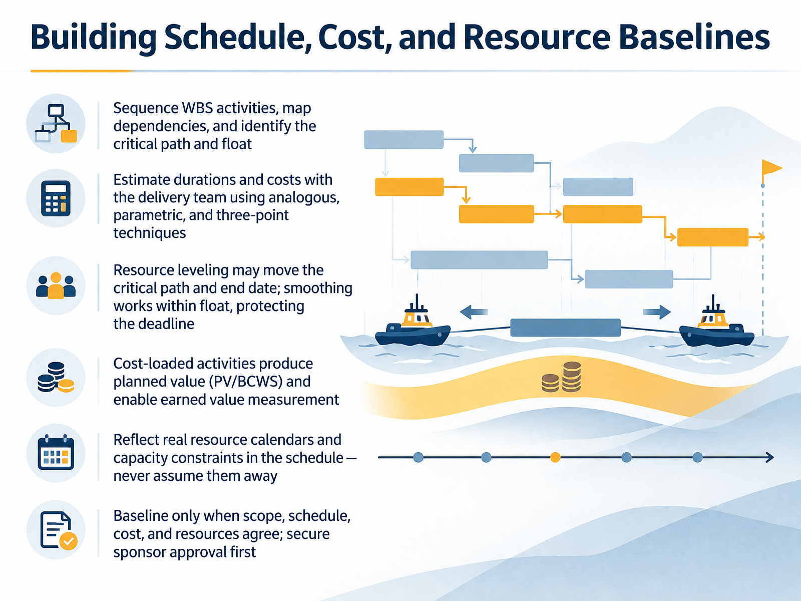 Building Schedule, Cost, and Resource Baselines