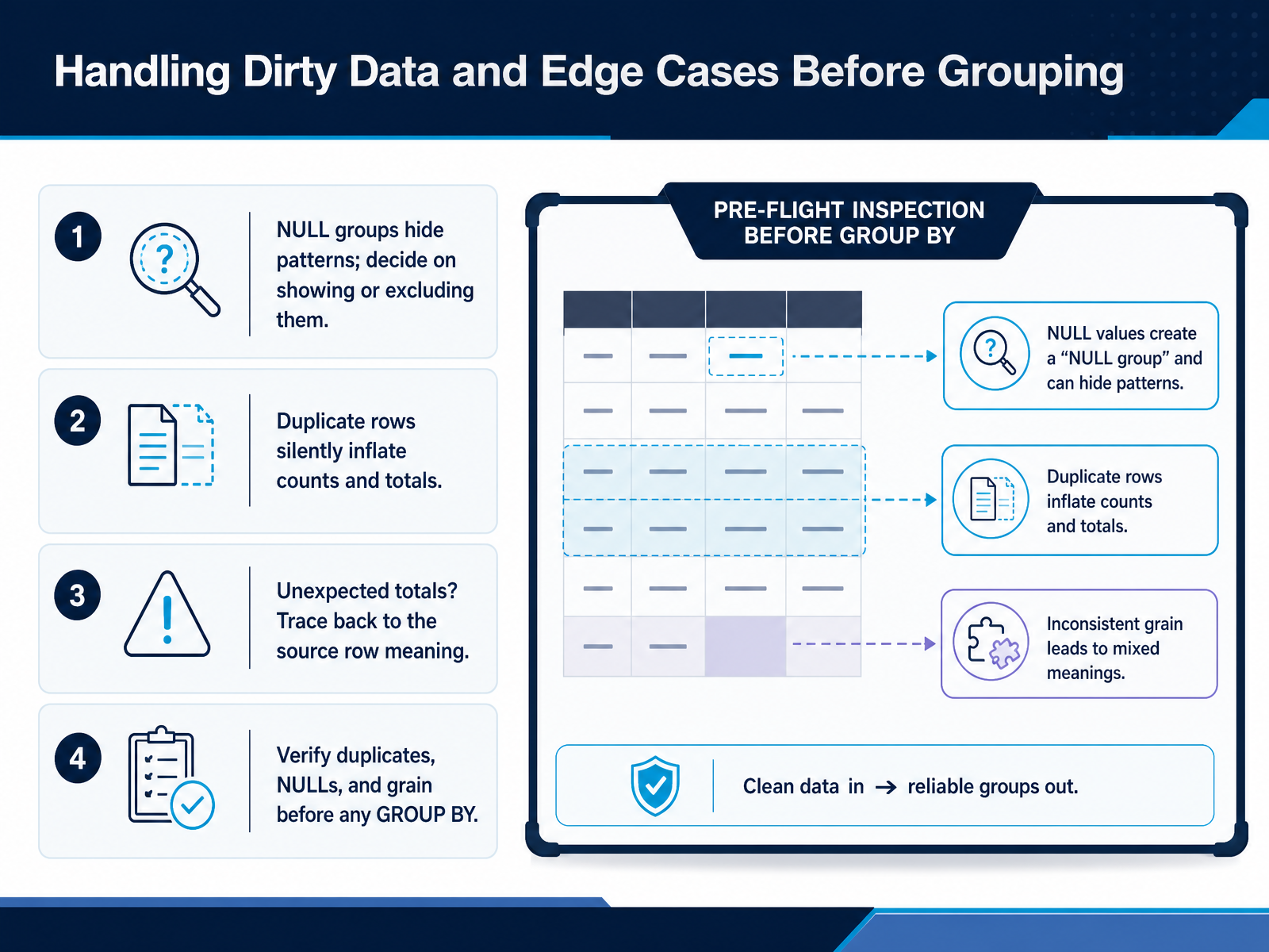 Handling Dirty Data and Edge Cases Before Grouping